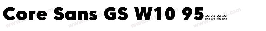 Core Sans GS W10 95字体转换